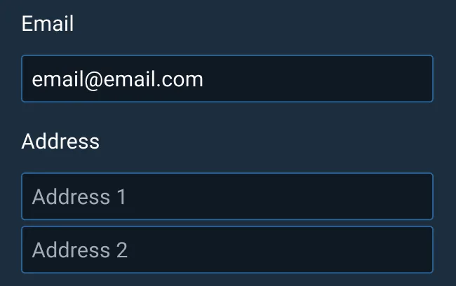 Do: Design a well organized Form with logical, clearly labeled groupings.