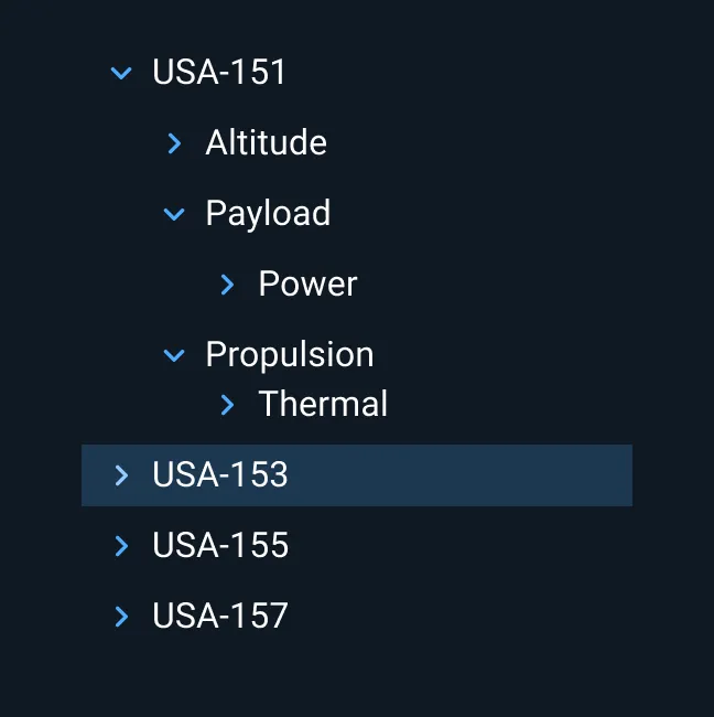 Astro Tree Component with no status symbols.